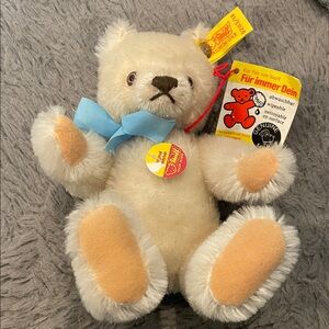 STEIFF 0203/18 Classic Jointed Teddy Bear 18cm Mohair w/ Button & Tags | NWT